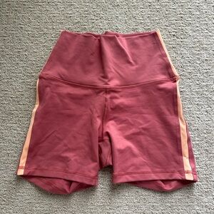 Fleo Women's Athletic Shorts in Rose and Peach